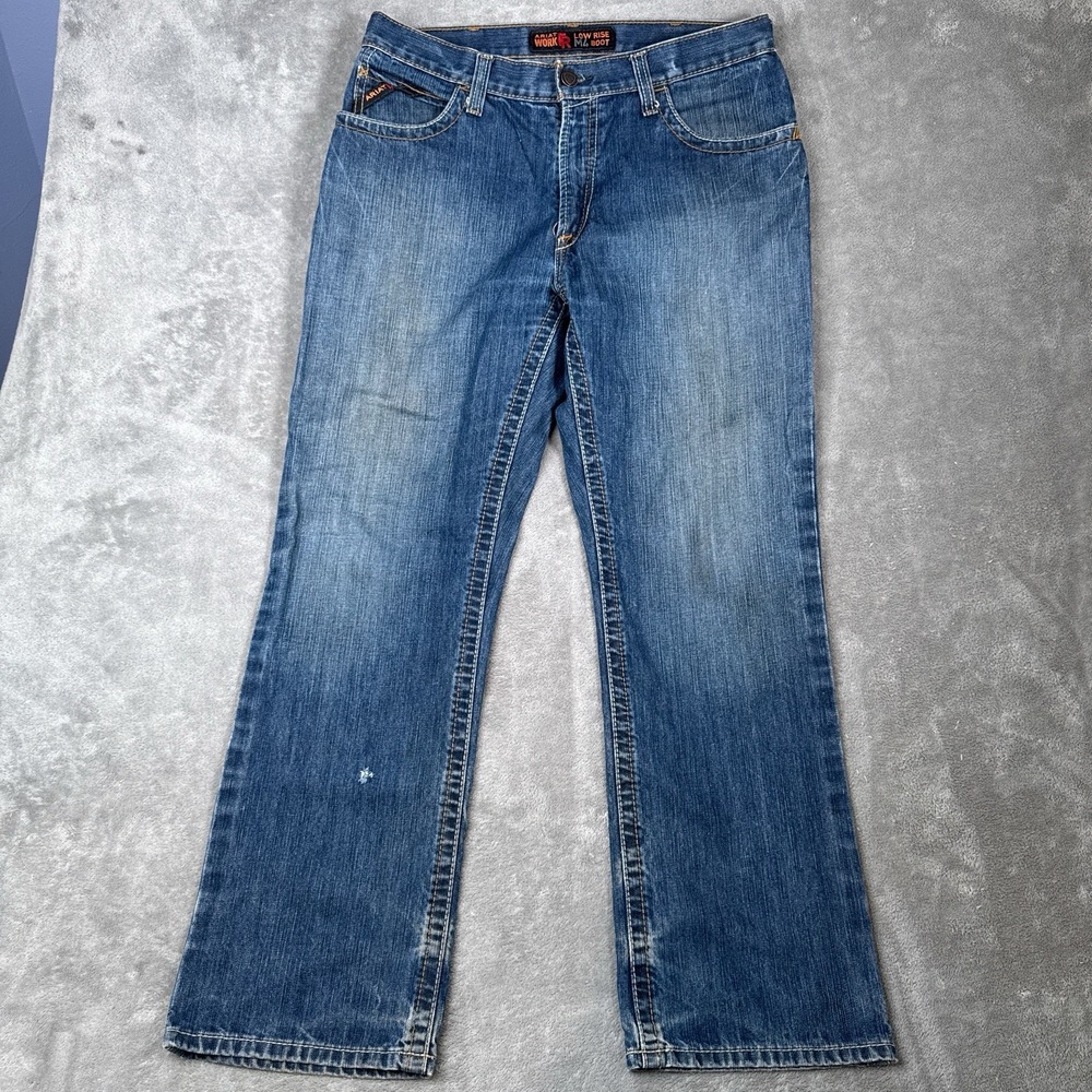 Ariat FR M4 Low Rise Boot Cut Mens Jeans 34x32 Flame Resistant NFPA 2112 Denim